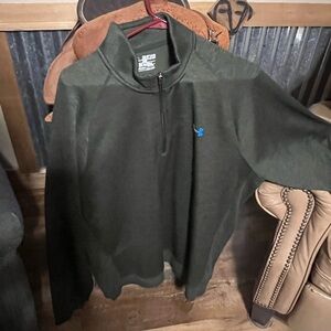 Under Armour Men's Dark Green Zip-Up Sweater